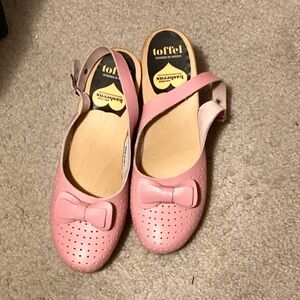 Swedish Hasbeens Mimmi Slingback Clog Heels EU 40